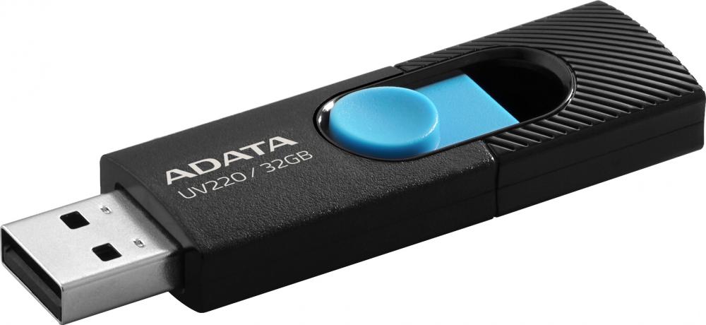 USB Flash ADATA UV220 32GB (черный/голубой)